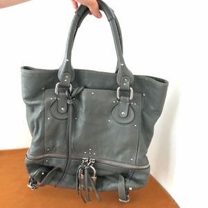 Chloe Paddington Tote Bag (LARGE) in steel gray